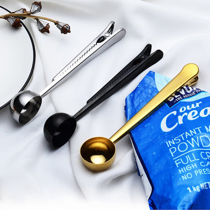 Barista Bailee's Stainless Steel Coffee Scoop/Clip All-In-One