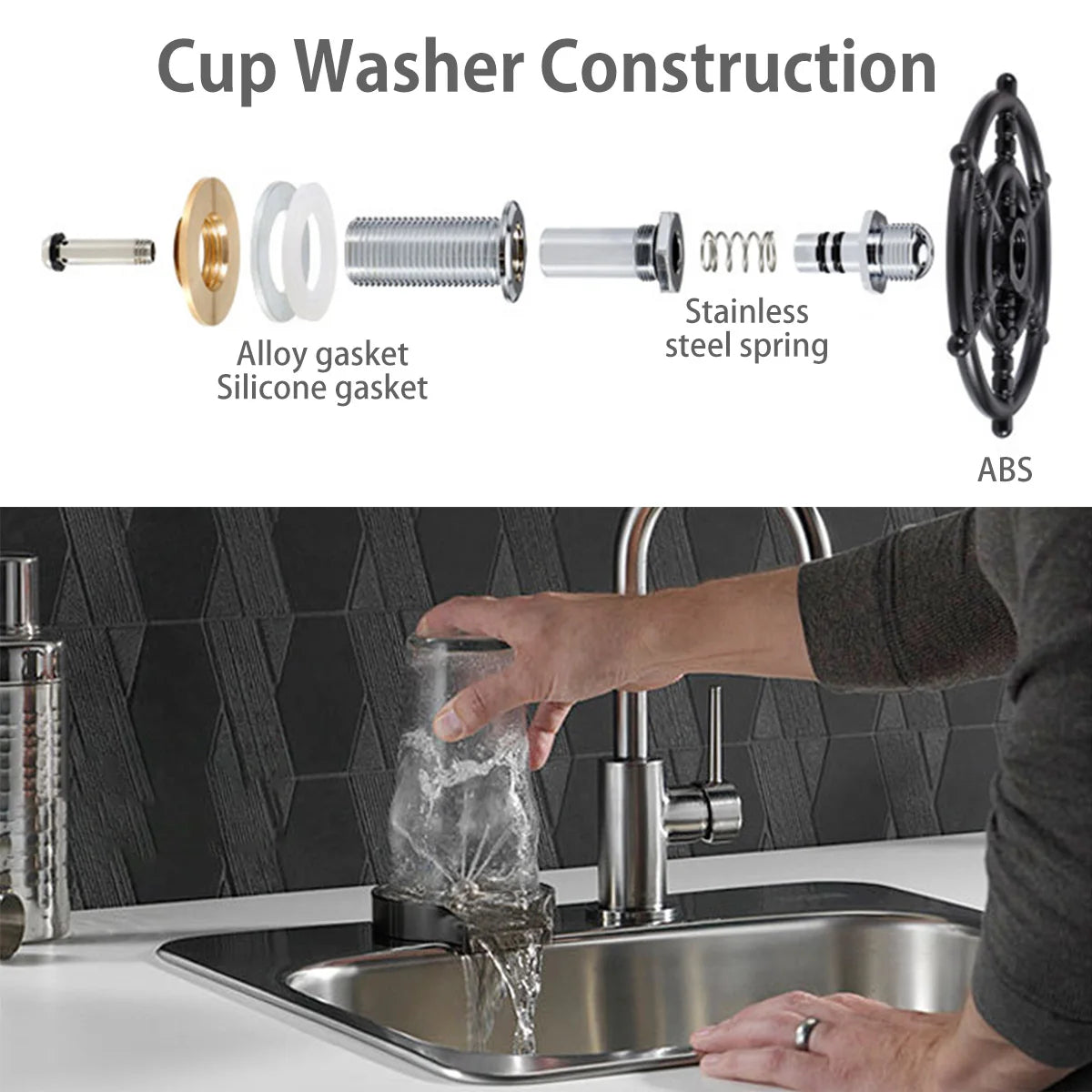 Barista Bailee's Automatic High Pressure Cup Washer.