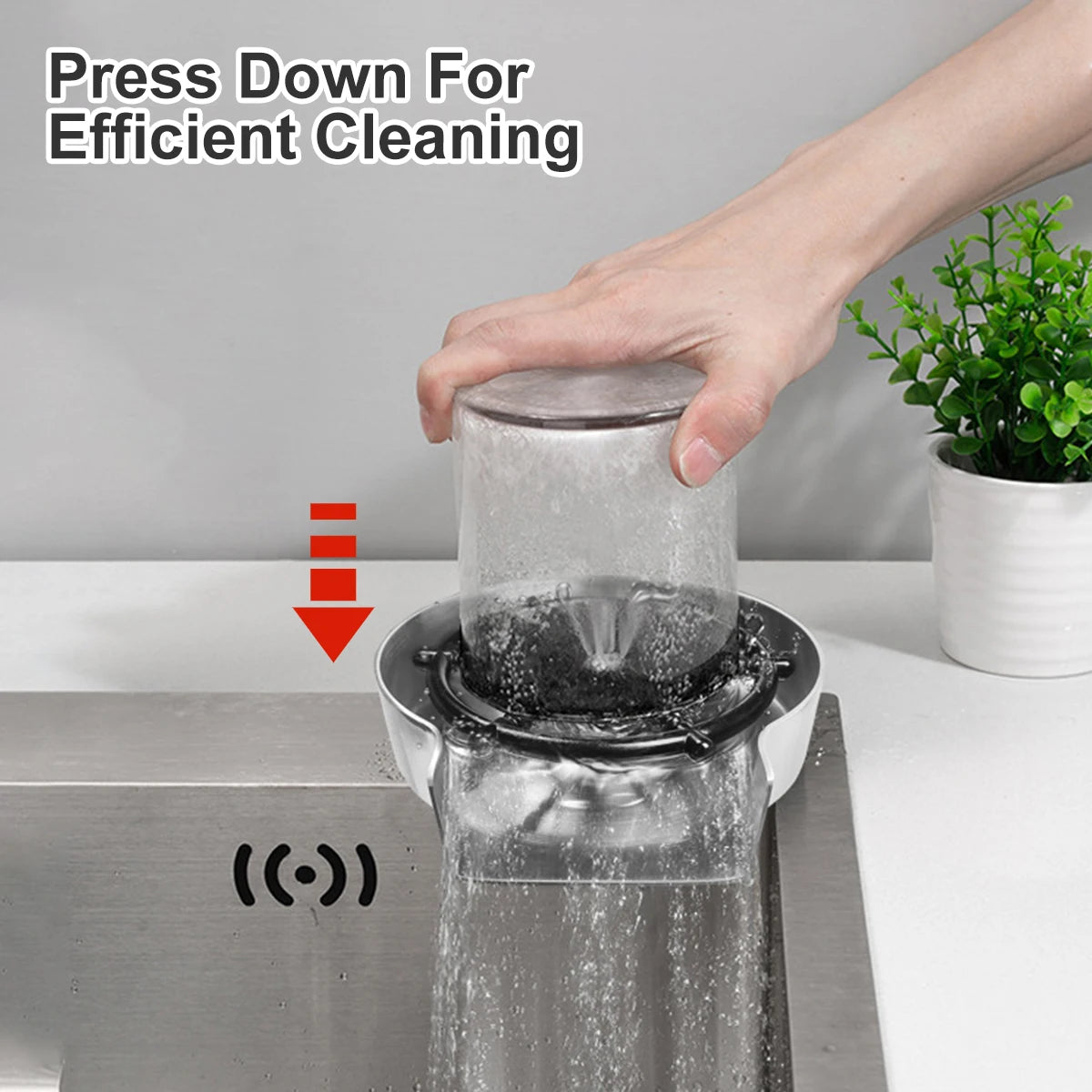 Barista Bailee's Automatic High Pressure Cup Washer.