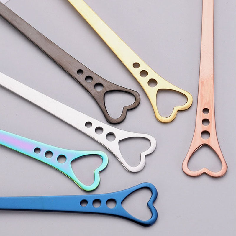 Barista Bailee's Heart Shaped Stainless Mixing Spoons