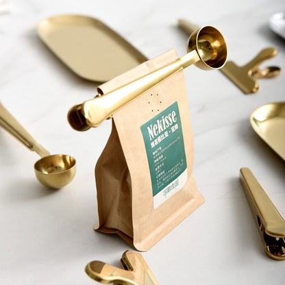 Barista Bailee's Stainless Steel Coffee Scoop/Clip All-In-One