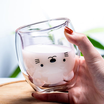 Barista Bailee's Cute Animal Double-Layer Coffee Cup