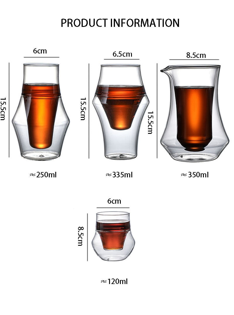 Barista Bailee's Cool and BIG Double-layer Glass Cup