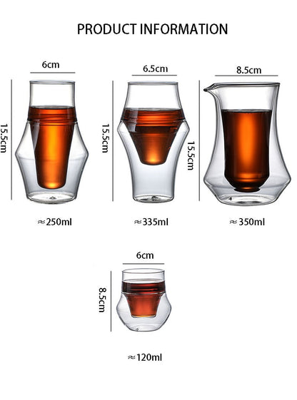 Barista Bailee's Cool and BIG Double-layer Glass Cup