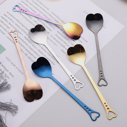 Barista Bailee's Heart Shaped Stainless Mixing Spoons