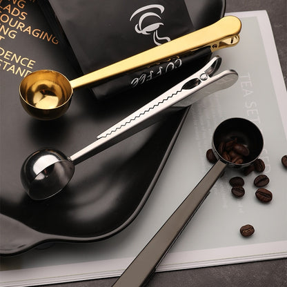 Barista Bailee's Stainless Steel Coffee Scoop/Clip All-In-One